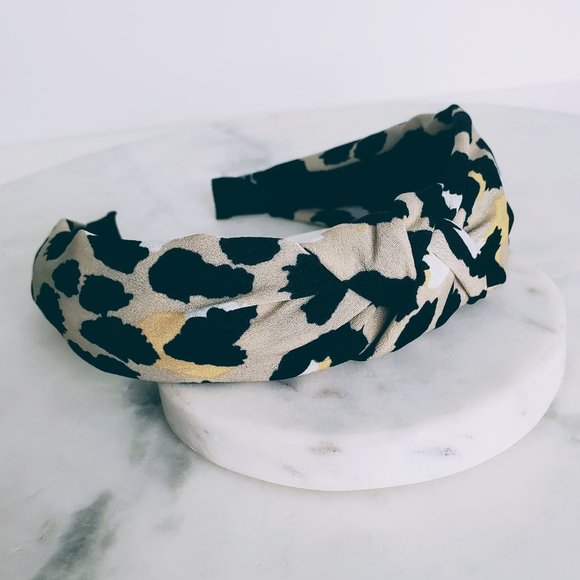 5 for $25 Leopard Print Knot Decor Headband - Picture 2 of 6